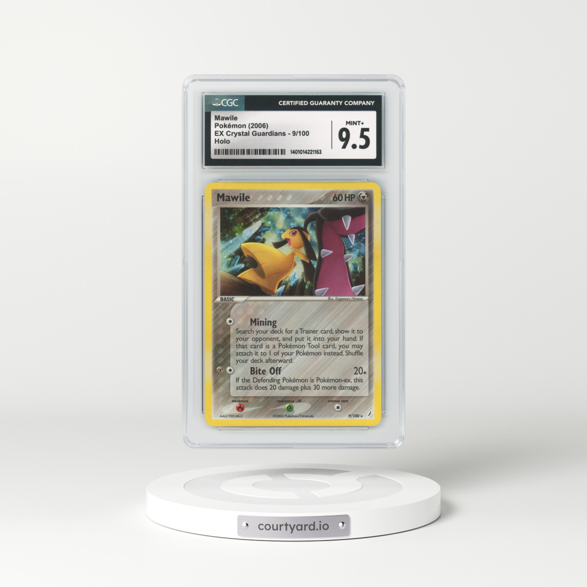 2006 EX Crystal Guardians #9 Mawile - Holo (CGC 9.5 MINT+)