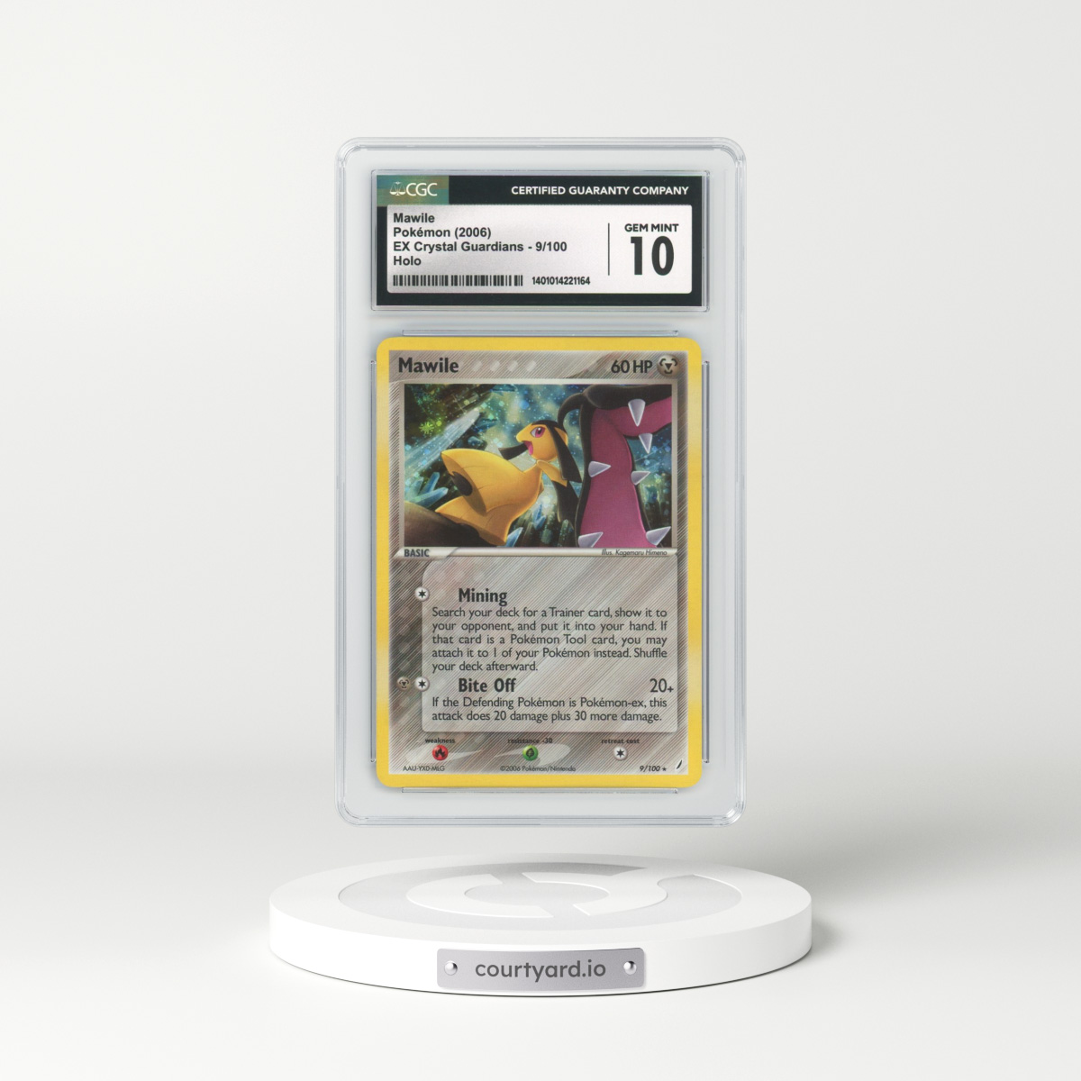 2006 EX Crystal Guardians #9 Mawile - Holo (CGC 10 GEM MINT)