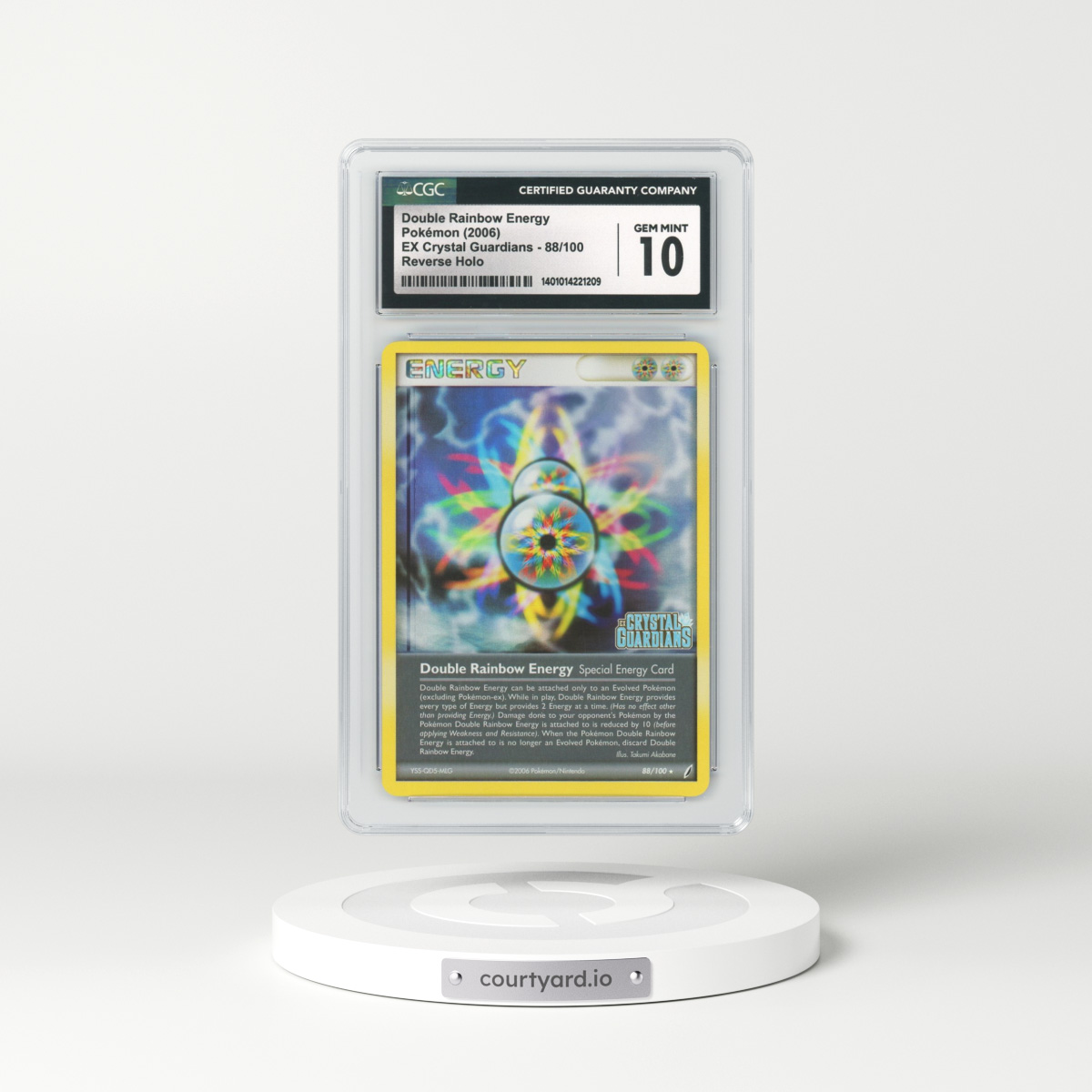 2006 EX Crystal Guardians #88 Double Rainbow Energy - Holo (CGC 10 GEM MINT)