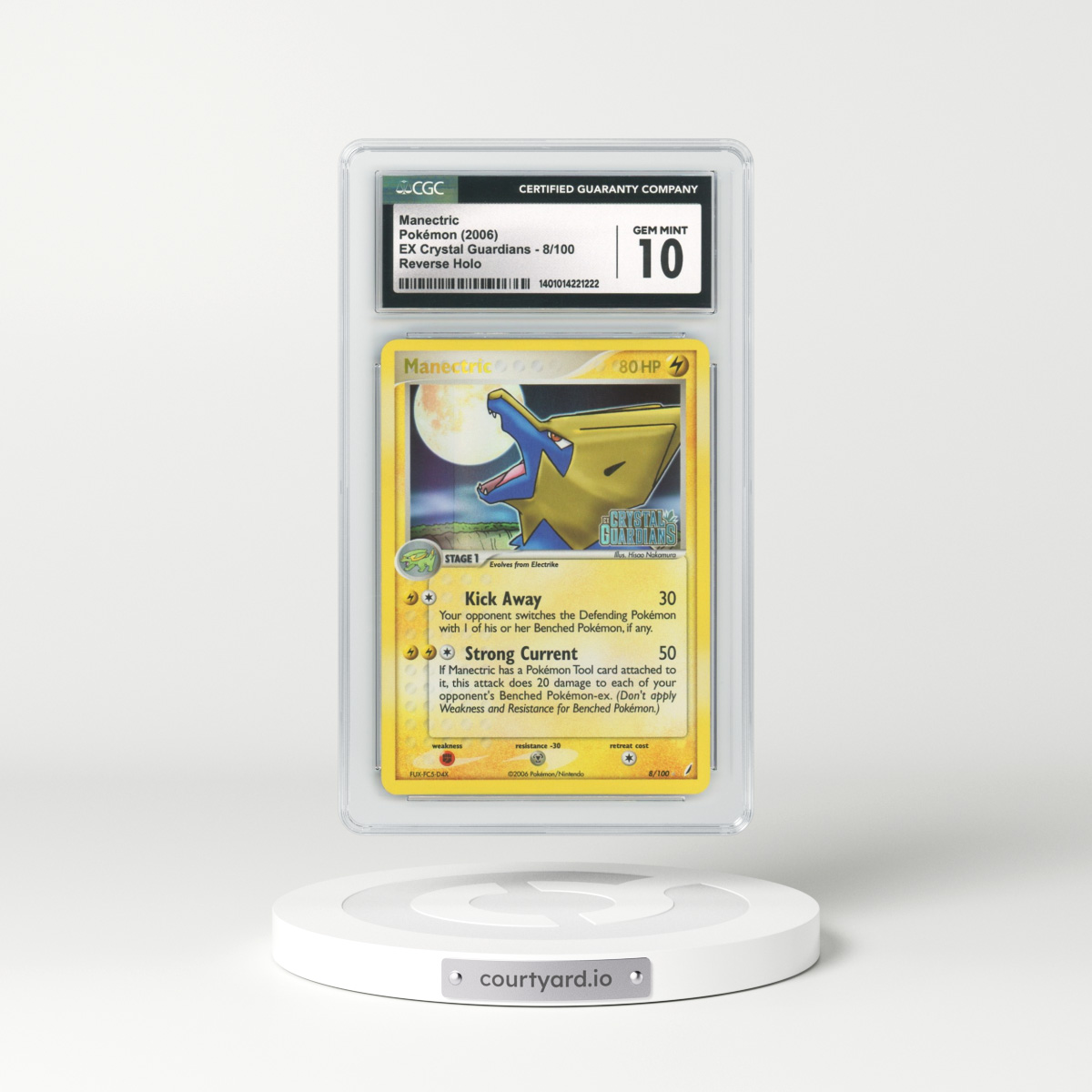 2006 EX Crystal Guardians #8 Manectric - Holo (CGC 10 GEM MINT)