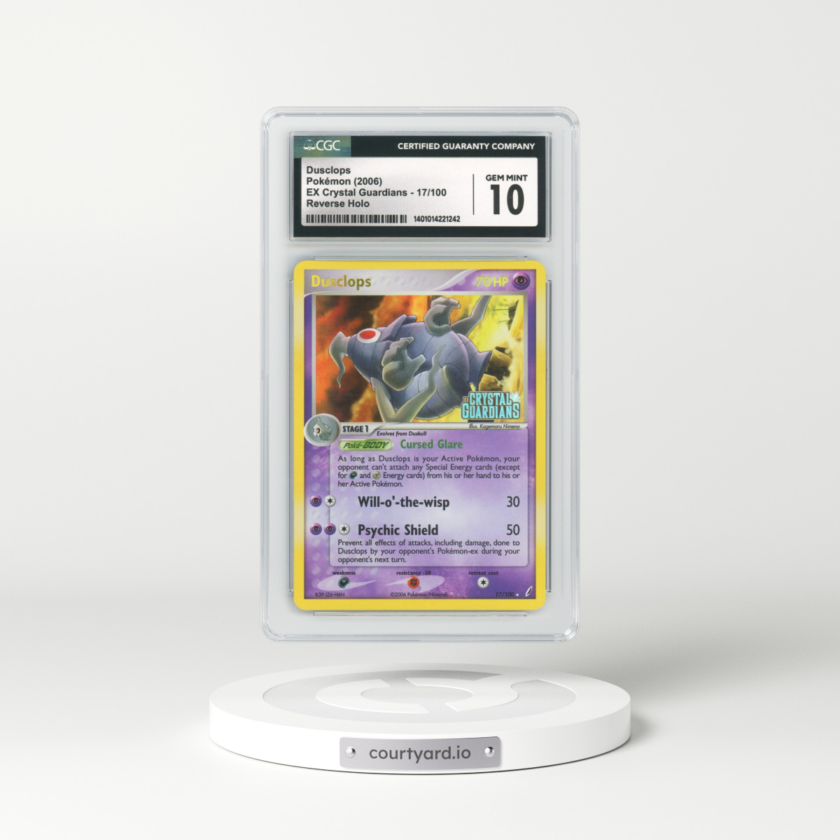 2006 EX Crystal Guardians #17 Dusclops - Holo (CGC 10 GEM MINT)