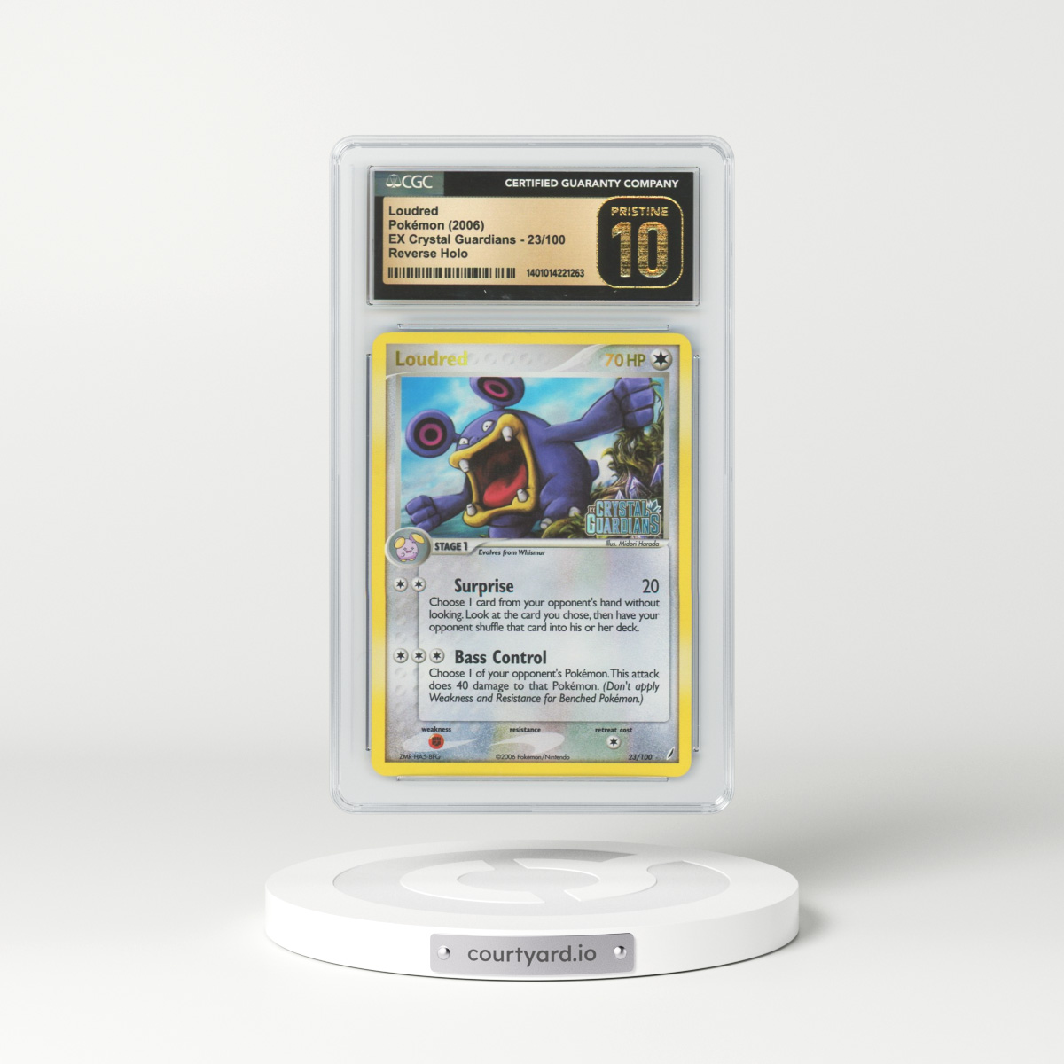 2006 EX Crystal Guardians #23 Loudred - Holo (CGC 10 PRISTINE)
