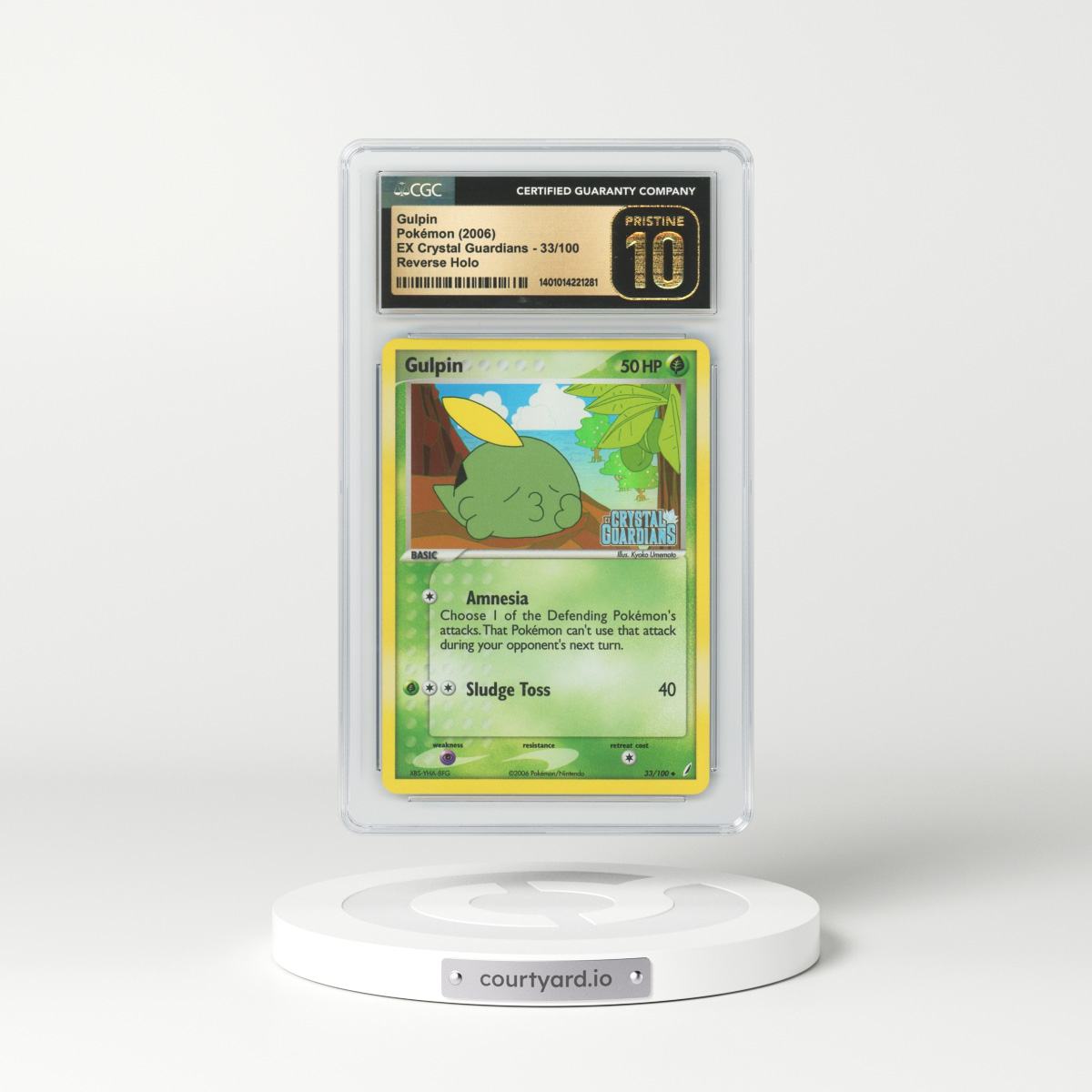 2006 EX Crystal Guardians #33 Gulpin - Holo (CGC 10 PRISTINE)