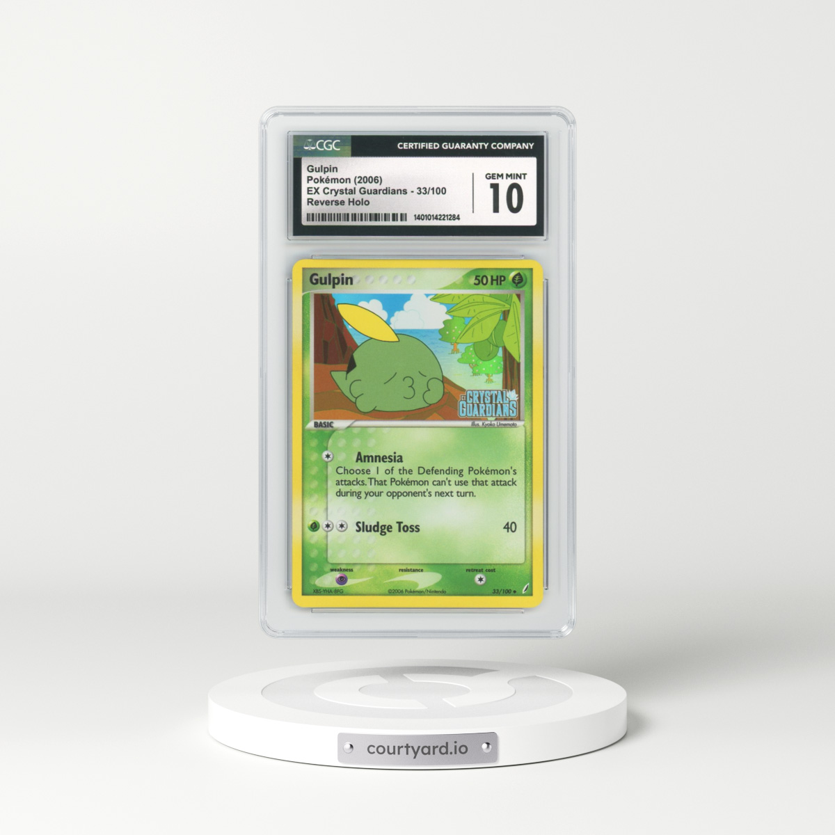 2006 EX Crystal Guardians #33 Gulpin - Holo (CGC 10 GEM MINT)