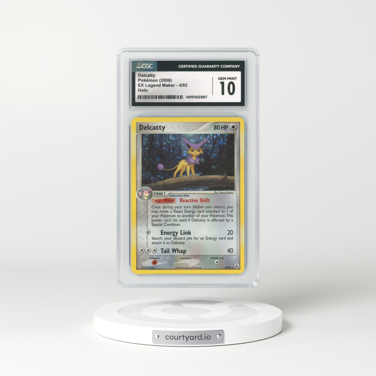 2006 EX Legend Maker #4 Delcatty - Holo (CGC 10 GEM MINT)