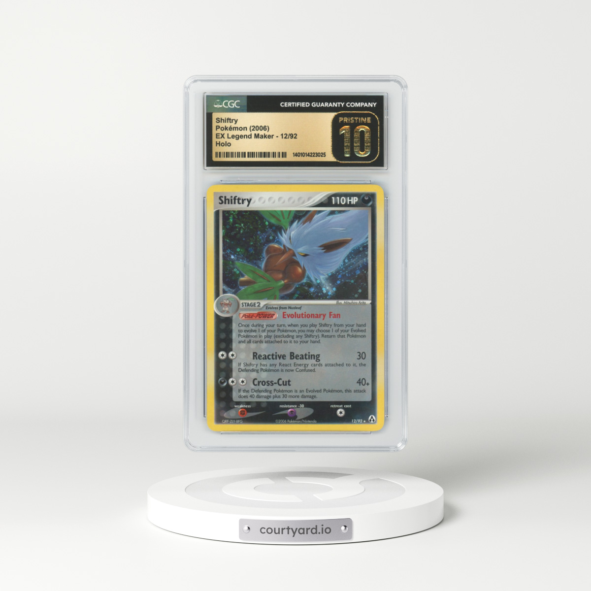2006 EX Legend Maker #12 Shiftry - Holo (CGC 10 PRISTINE)