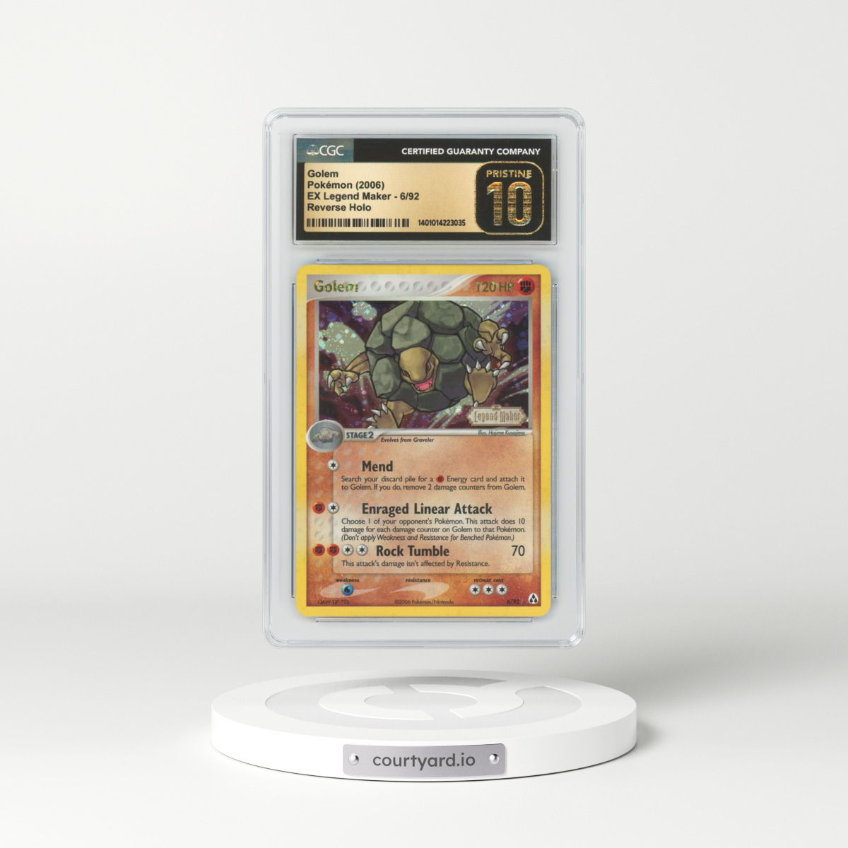 2006 EX Legend Maker #6 Golem - Holo (CGC 10 PRISTINE)