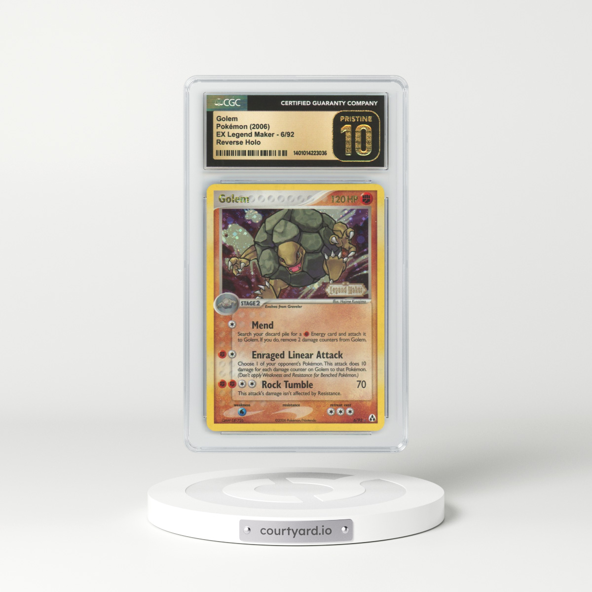 2006 EX Legend Maker #6 Golem - Holo (CGC 10 PRISTINE)