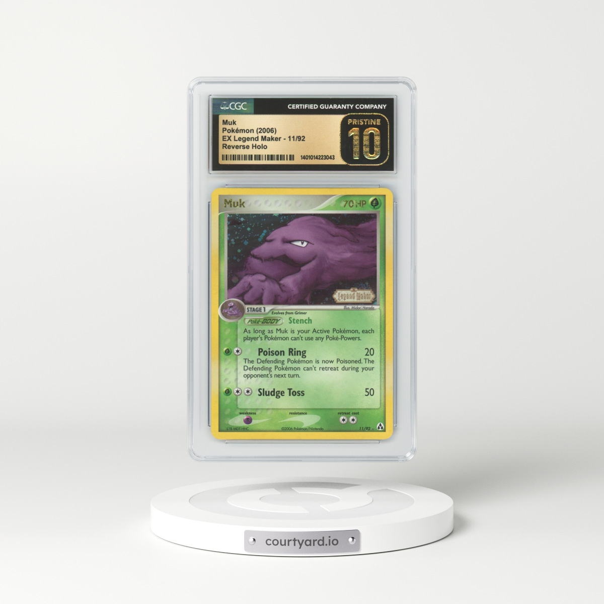 2006 EX Legend Maker #11 Muk - Holo (CGC 10 PRISTINE)