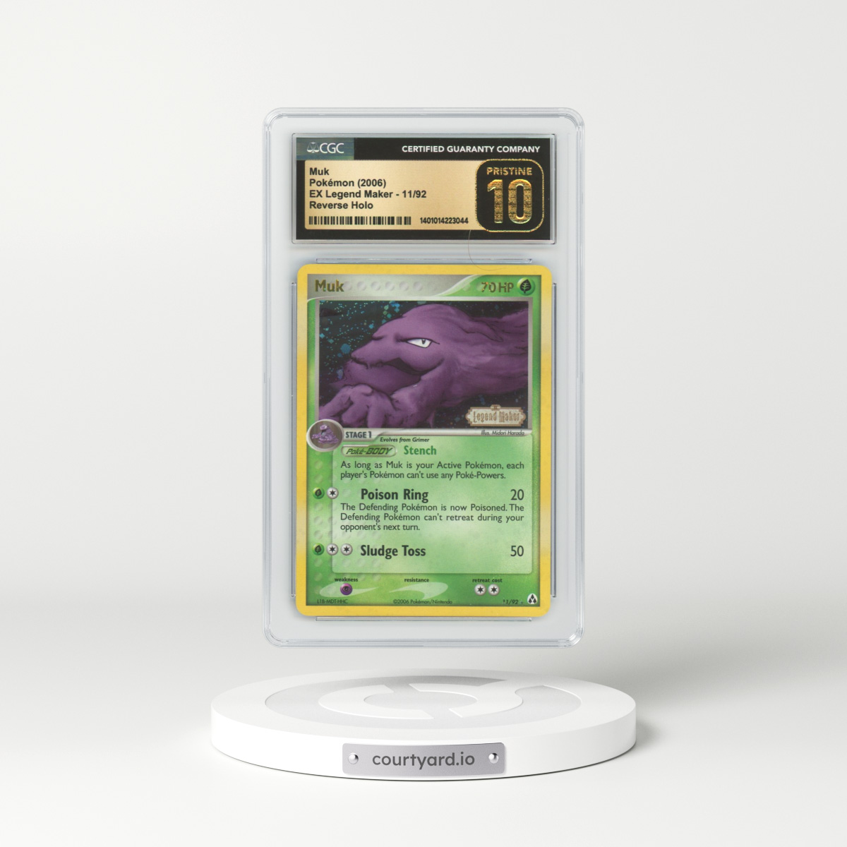 2006 EX Legend Maker #11 Muk - Holo (CGC 10 PRISTINE)