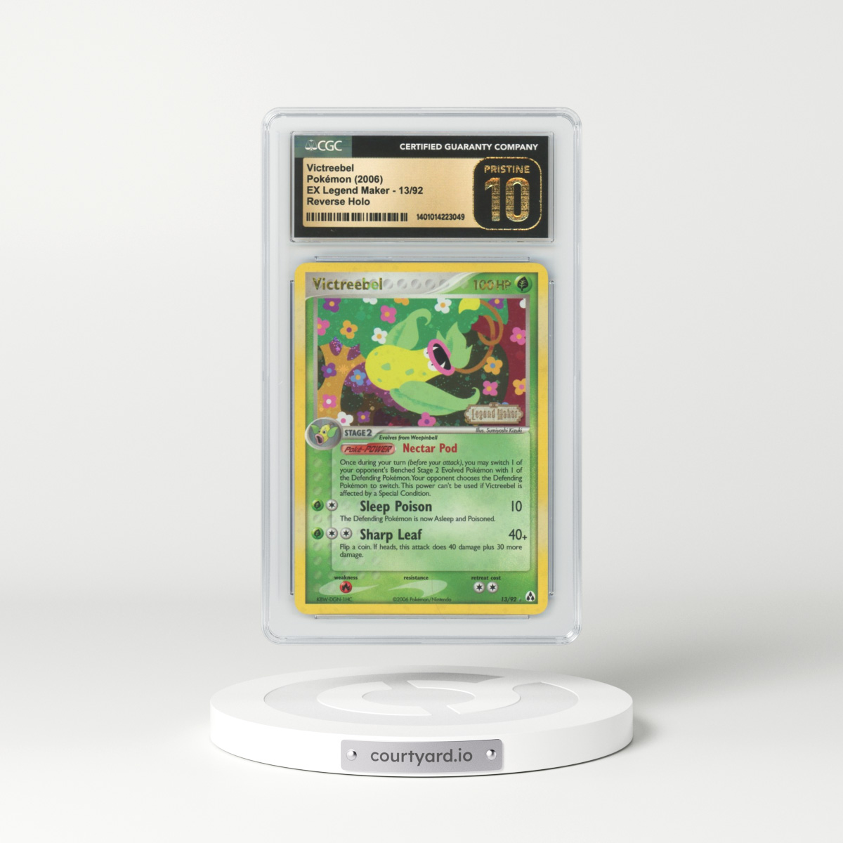 2006 EX Legend Maker #13 Victreebel - Holo (CGC 10 PRISTINE)