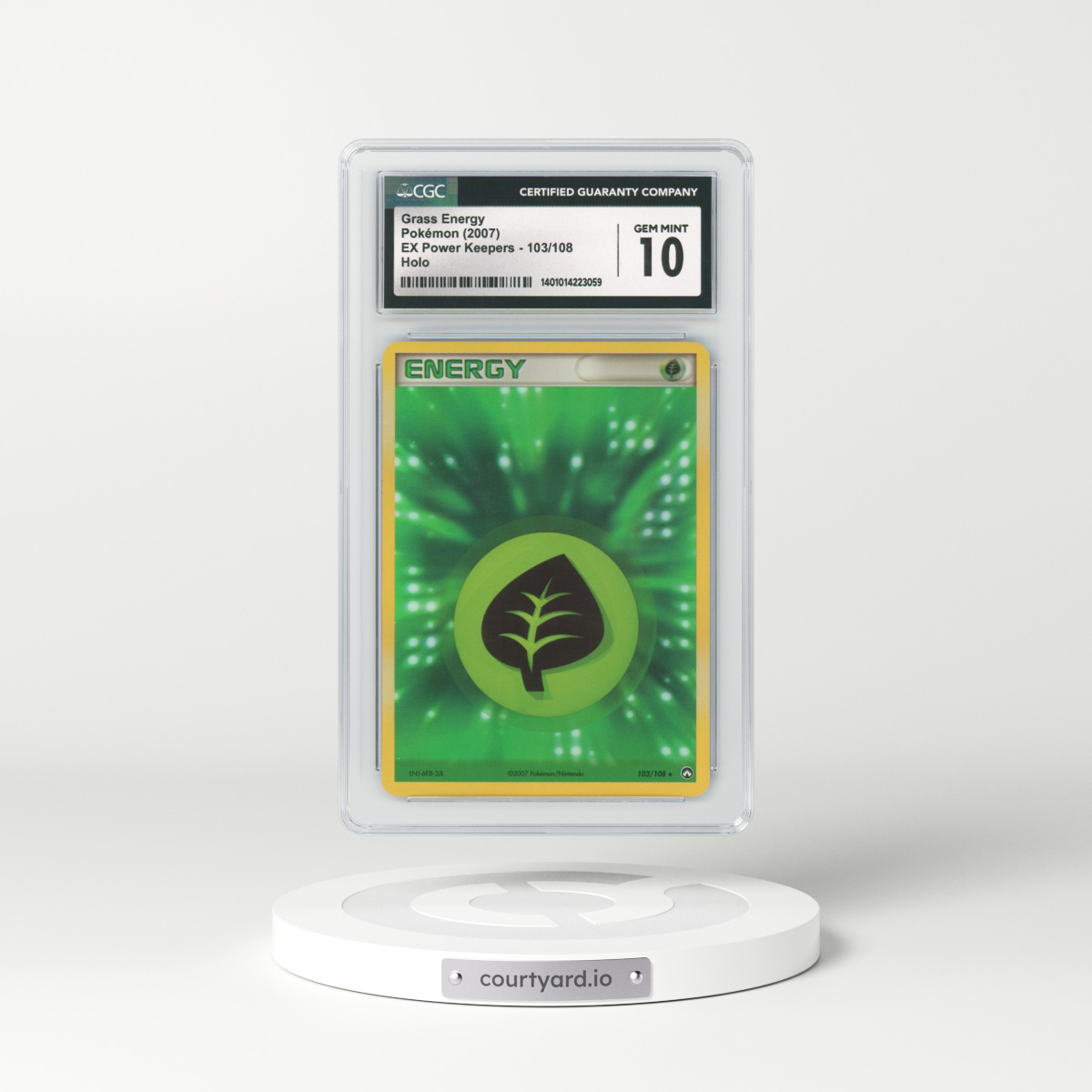 2007 EX Power Keepers #103 Grass Energy - Holo (CGC 10 GEM MINT)