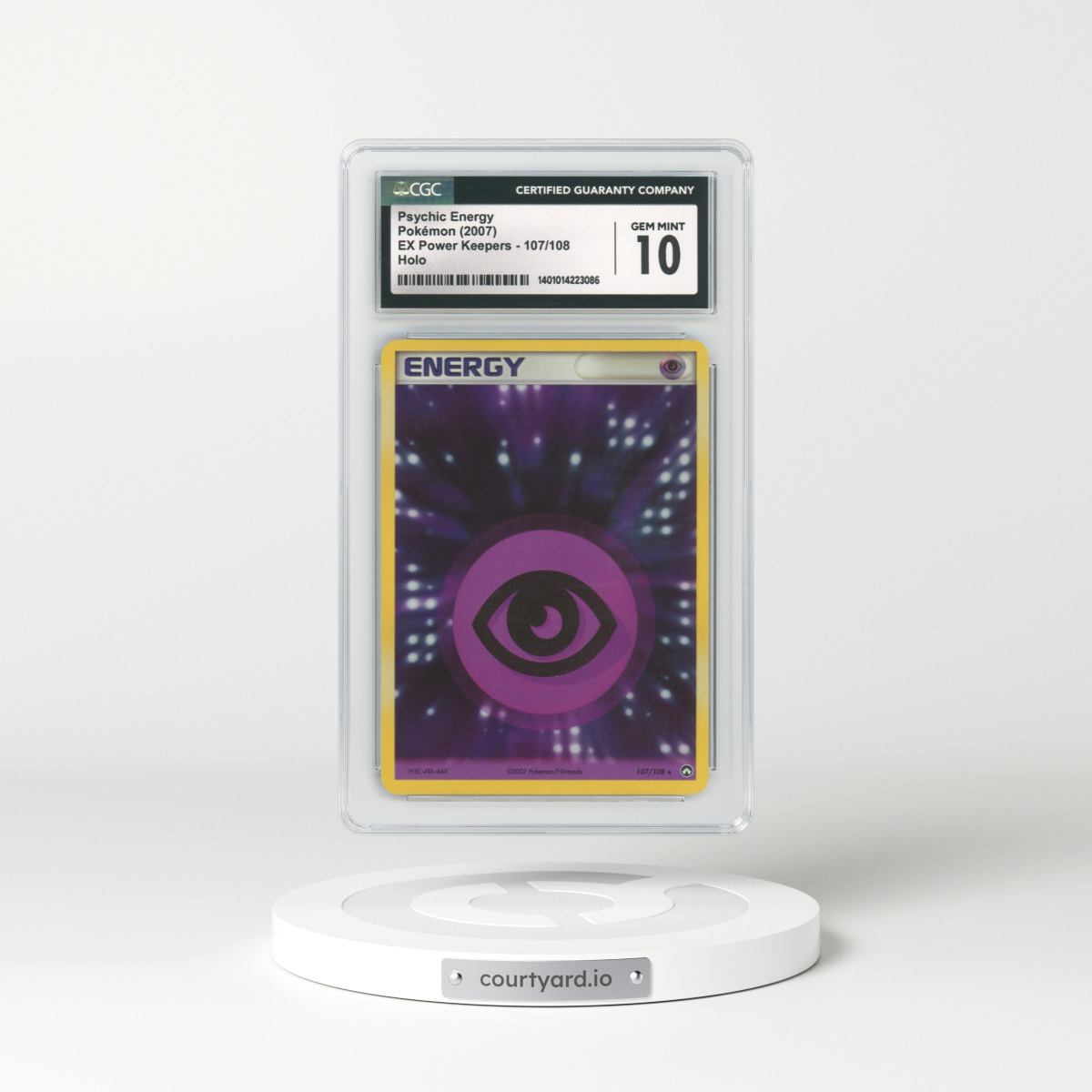 2007 EX Power Keepers #107 Psychic Energy - Holo (CGC 10 GEM MINT)