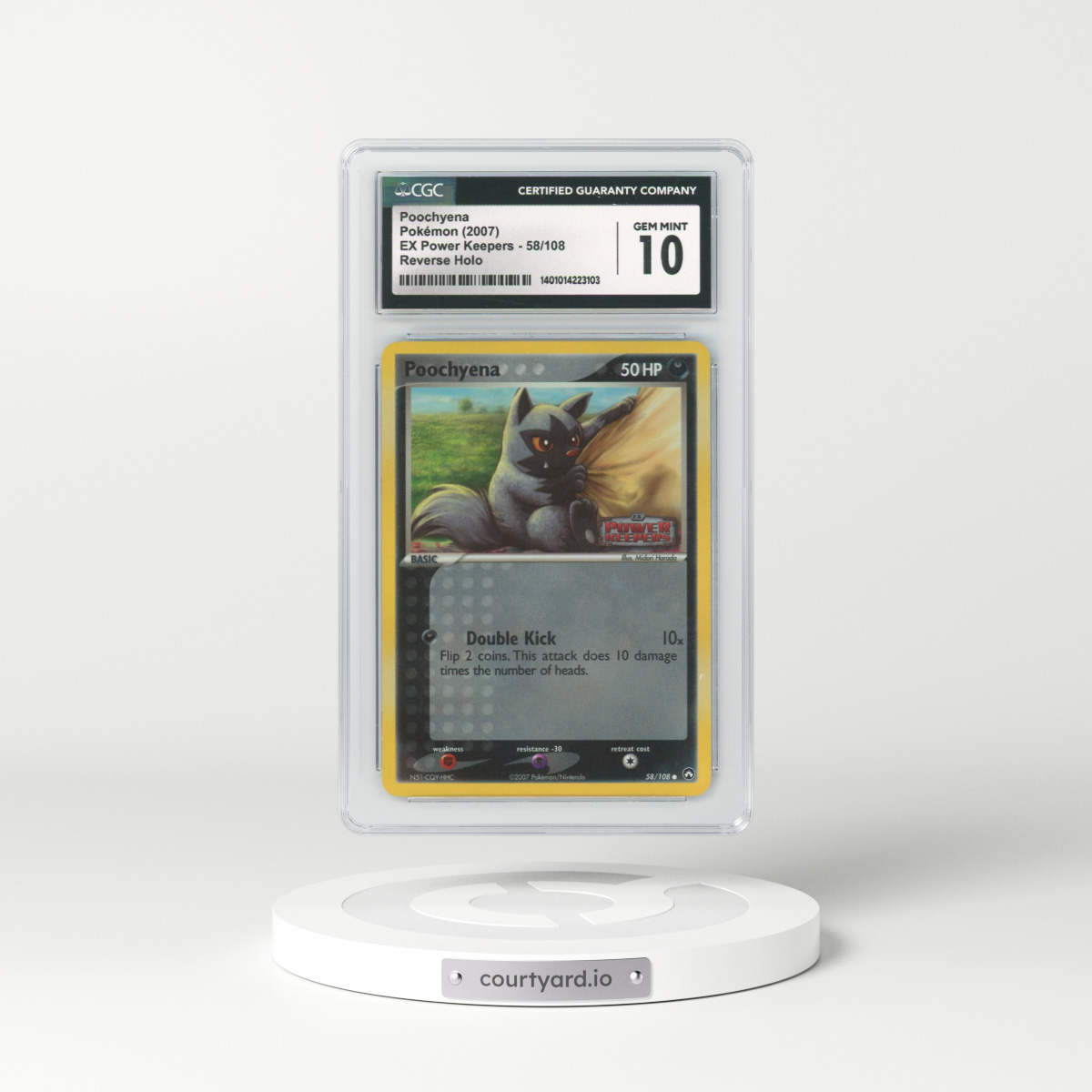 2007 EX Power Keepers #58 Poochyena - Holo (CGC 10 GEM MINT)