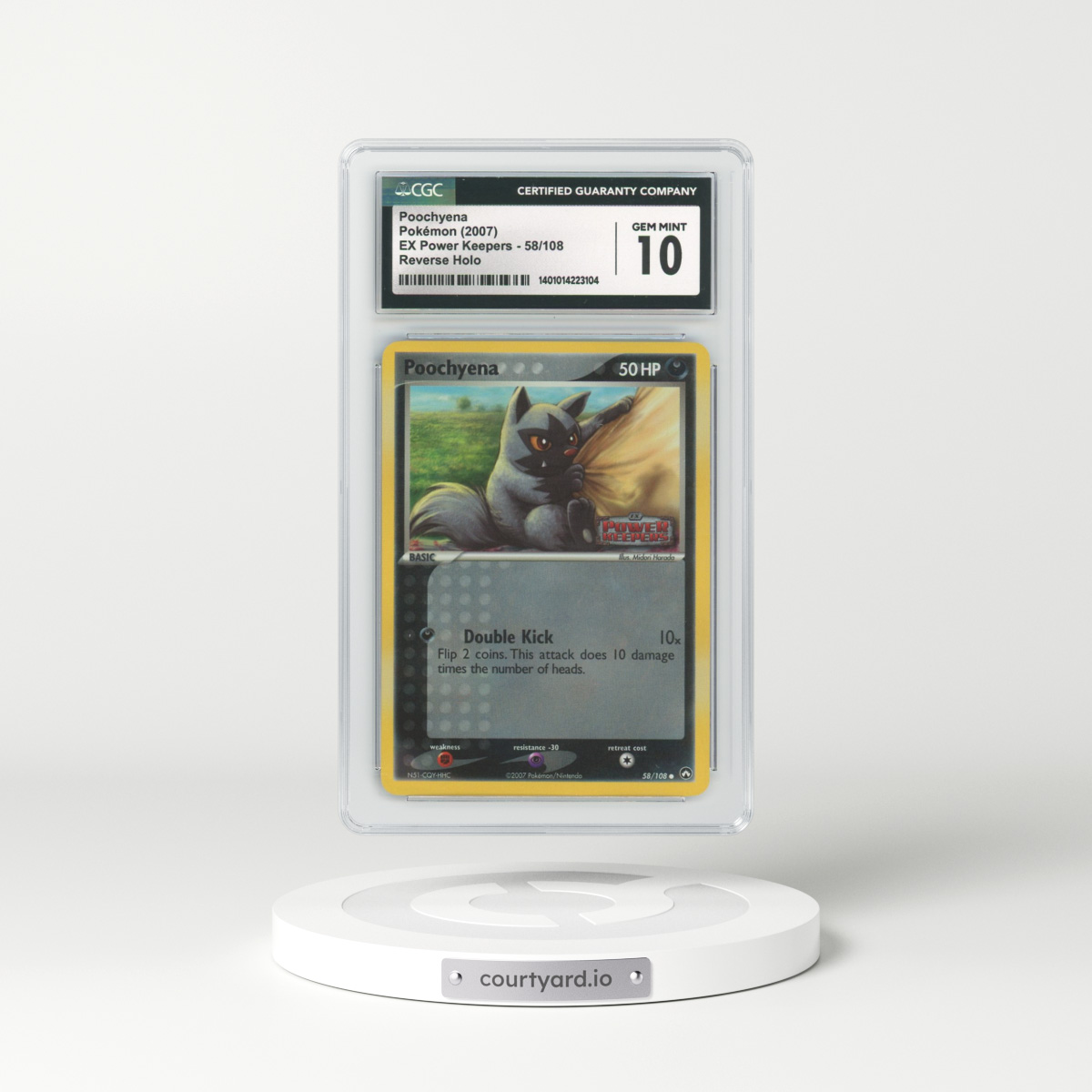 2007 EX Power Keepers #58 Poochyena - Holo (CGC 10 GEM MINT)