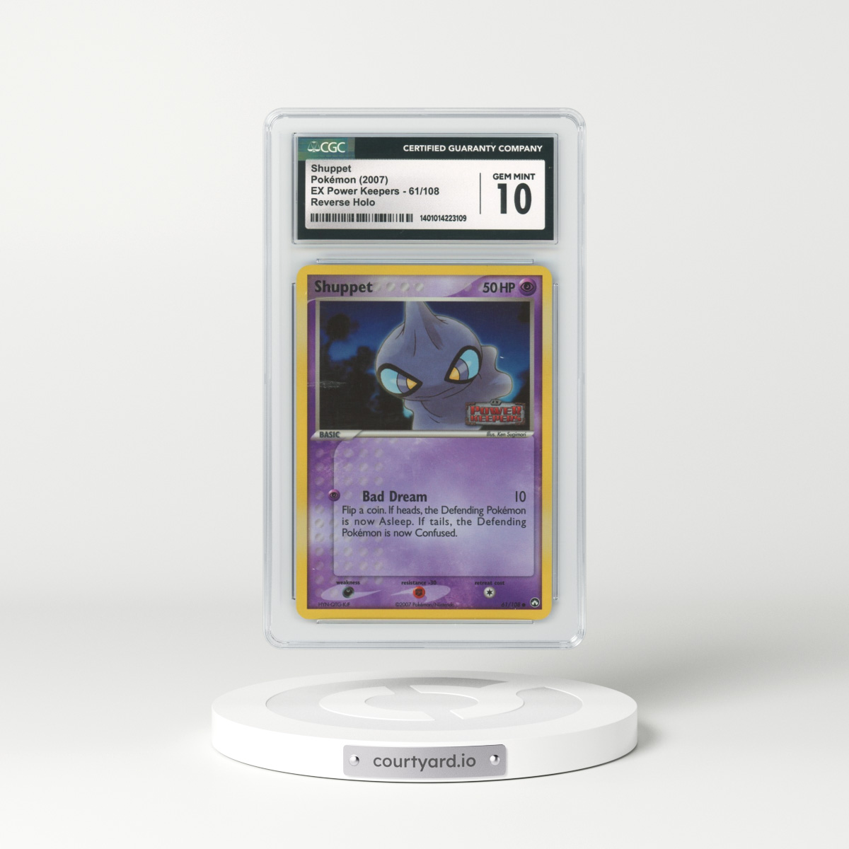 2007 EX Power Keepers #61 Shuppet - Holo (CGC 10 GEM MINT)
