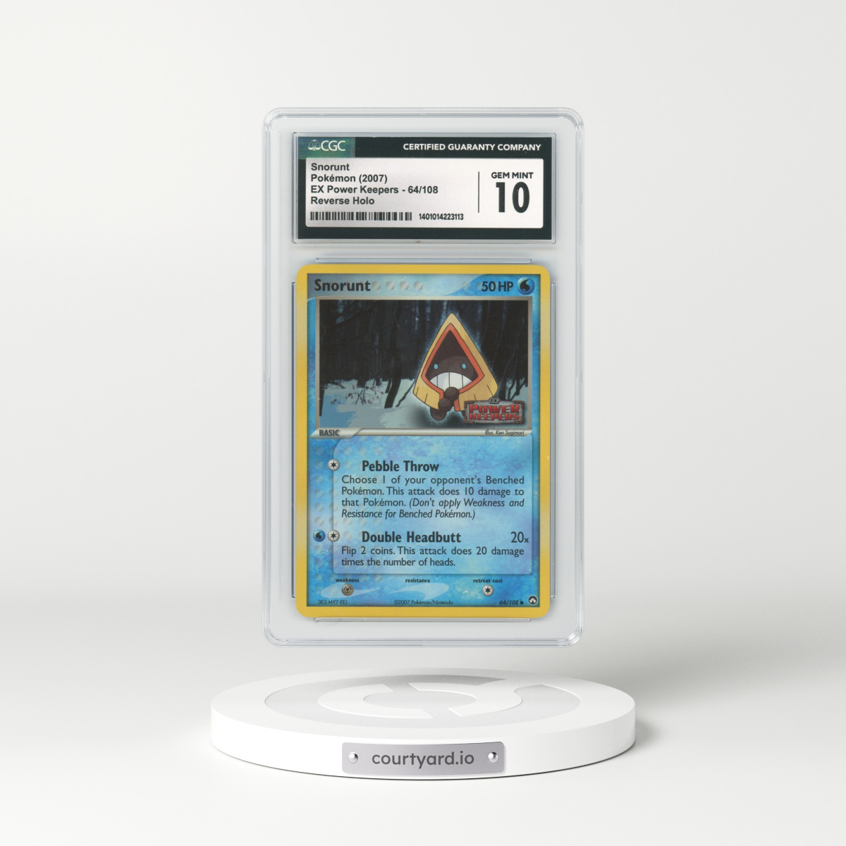 2007 EX Power Keepers #64 Snorunt - Holo (CGC 10 GEM MINT)