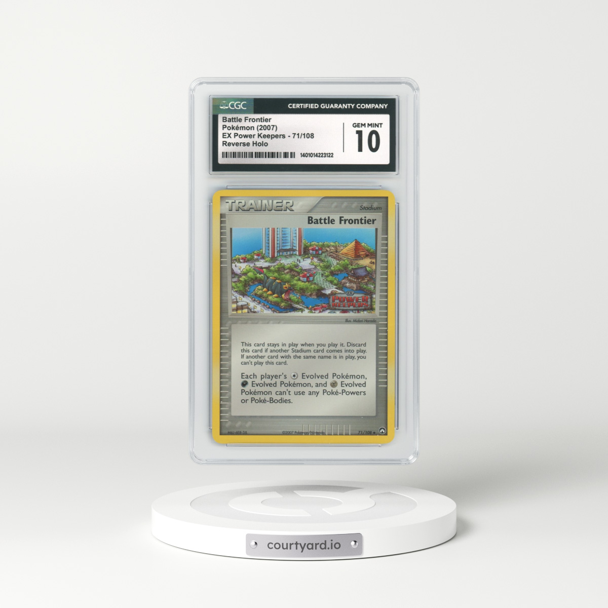 2007 EX Power Keepers #71 Battle Frontier - Holo (CGC 10 GEM MINT)