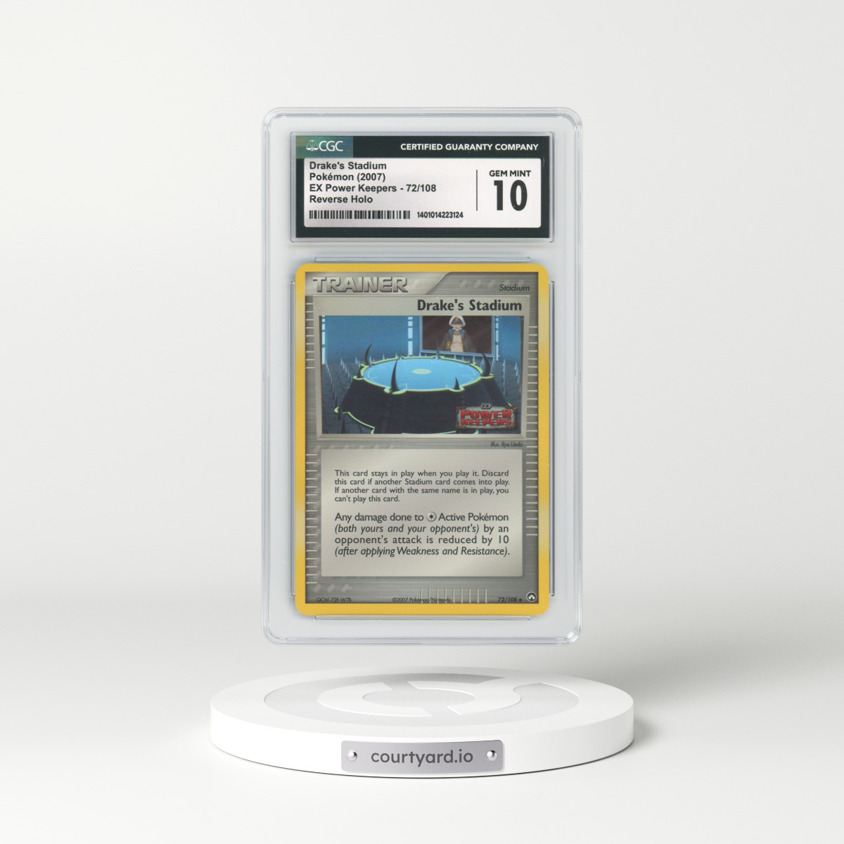 2007 EX Power Keepers #72 Drake's Stadium - Holo (CGC 10 GEM MINT)