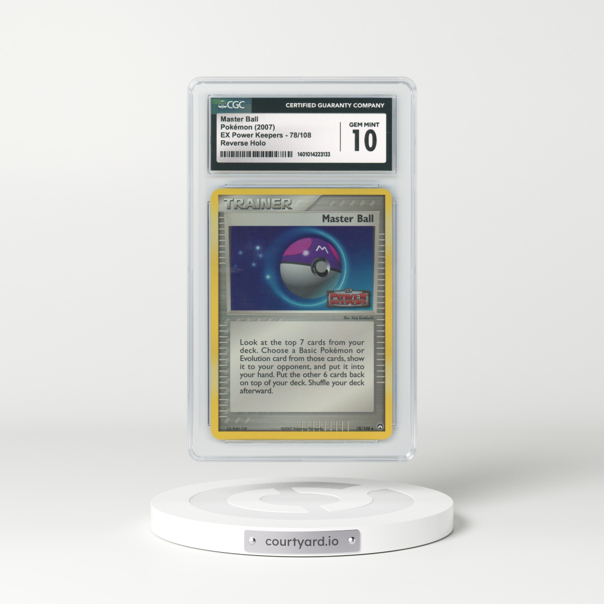 2007 EX Power Keepers #78 Master Ball - Holo (CGC 10 GEM MINT)