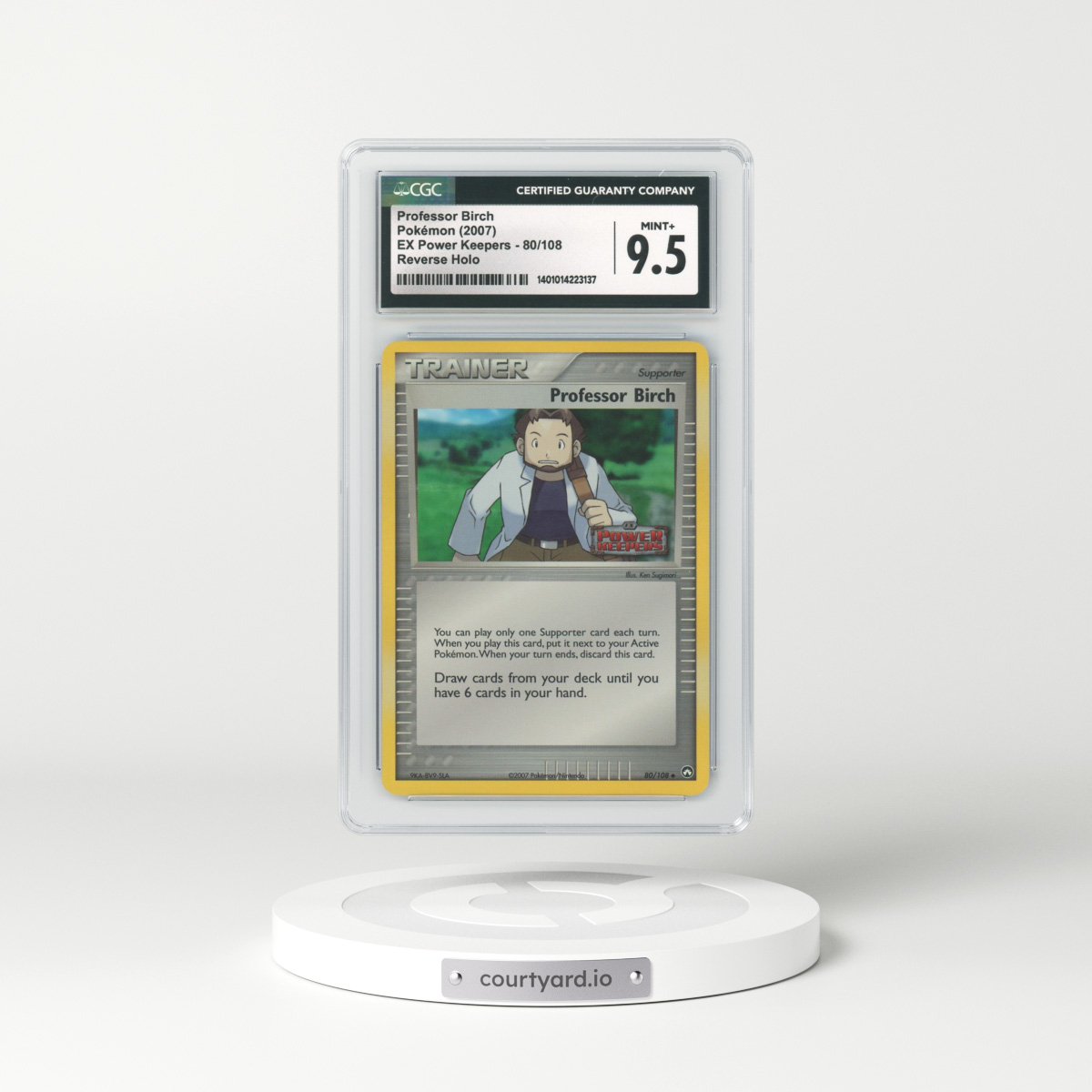 2007 EX Power Keepers #80 Professor Birch - Holo (CGC 9.5 MINT+)