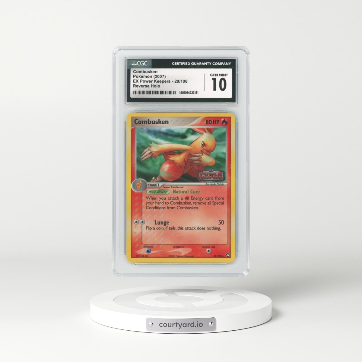 2007 EX Power Keepers #29 Combusken - Holo (CGC 10 GEM MINT)
