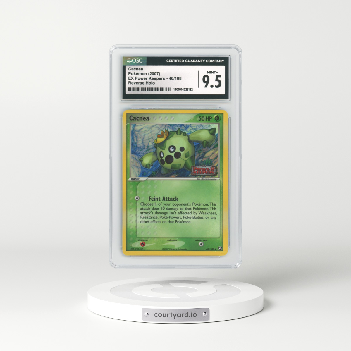 2007 EX Power Keepers #46 Cacnea - Holo (CGC 9.5 MINT+)