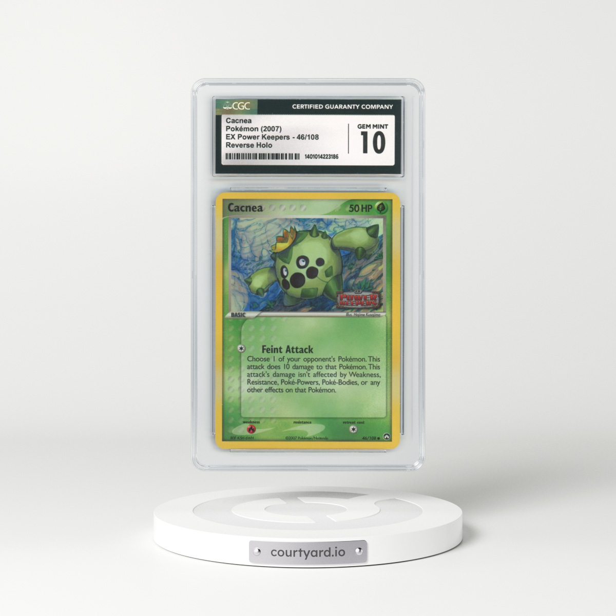 2007 EX Power Keepers #46 Cacnea - Holo (CGC 10 GEM MINT)