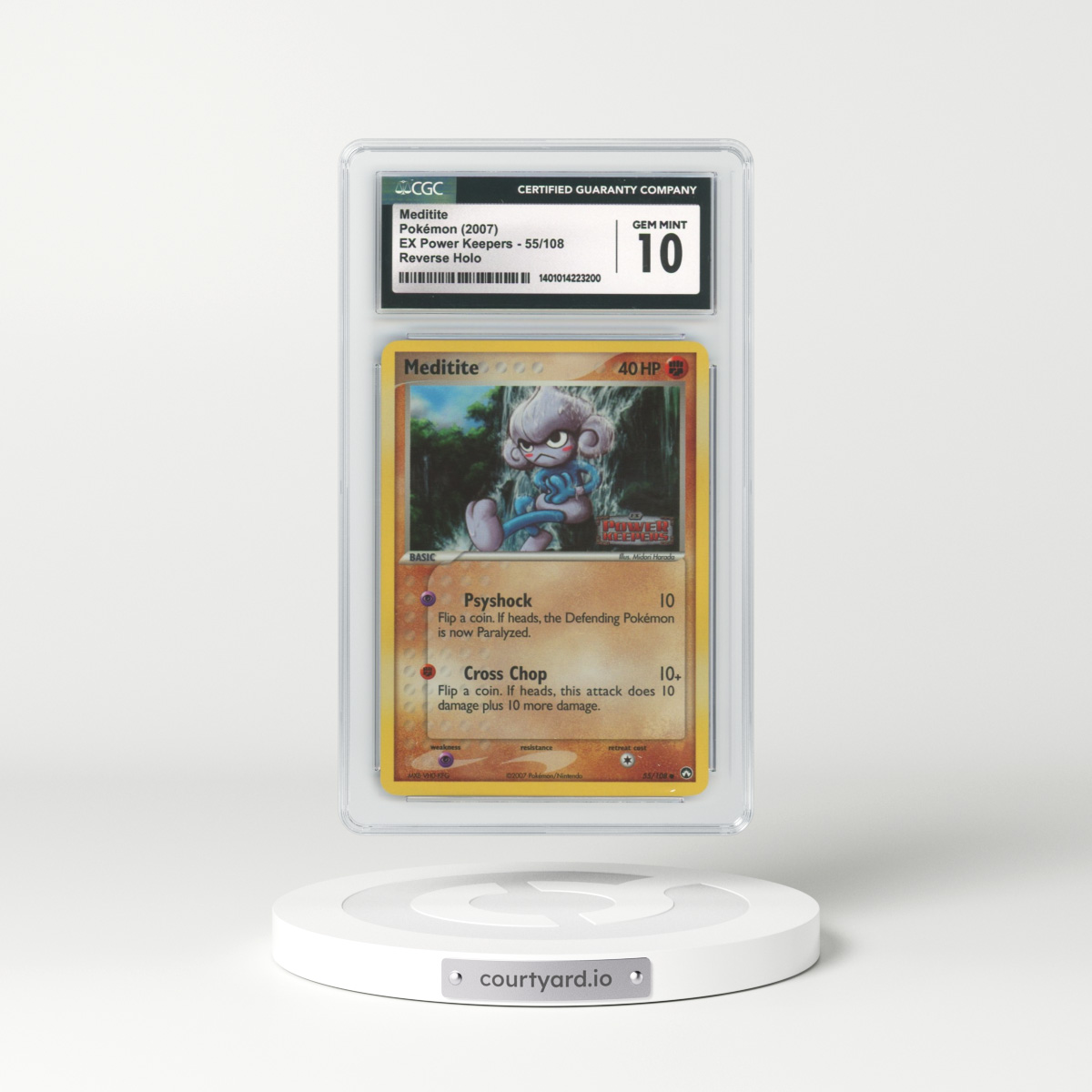 2007 EX Power Keepers #55 Meditite - Holo (CGC 10 GEM MINT)