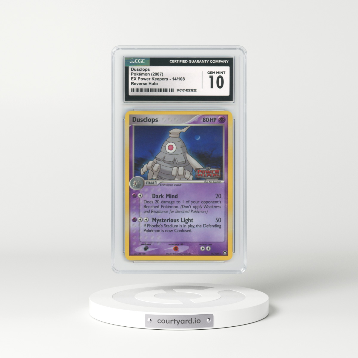 2007 EX Power Keepers #14 Dusclops - Holo (CGC 10 GEM MINT)