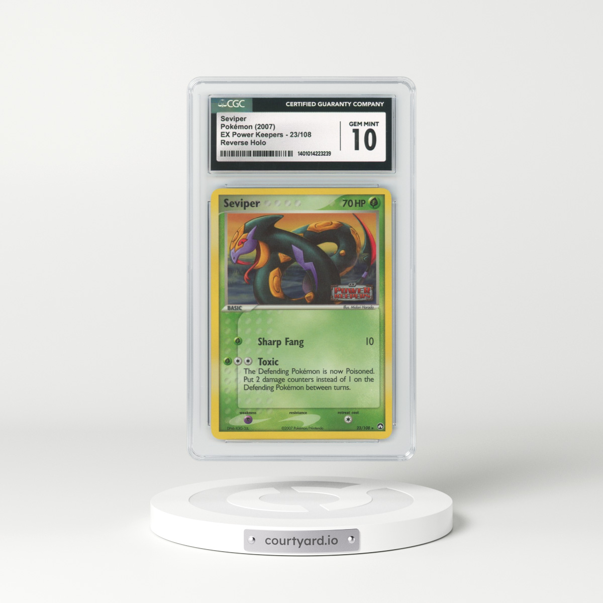 2007 EX Power Keepers #23 Seviper - Holo (CGC 10 GEM MINT)