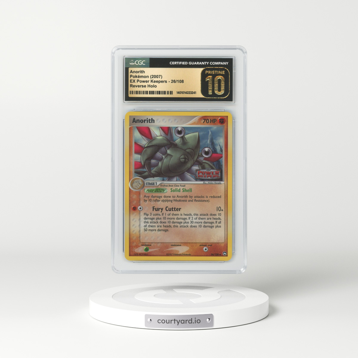 2007 EX Power Keepers #26 Anorith - Holo (CGC 10 PRISTINE)