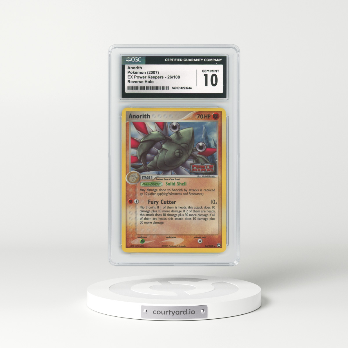 2007 EX Power Keepers #26 Anorith - Holo (CGC 10 GEM MINT)