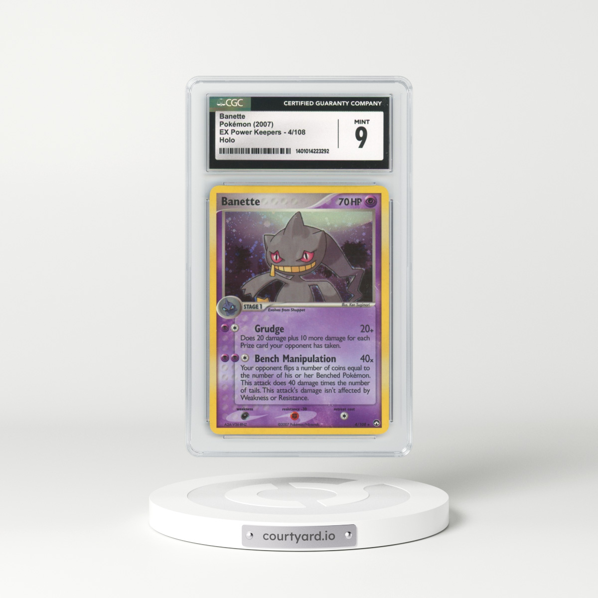 2007 EX Power Keepers #4 Banette - Holo (CGC 9 MINT)