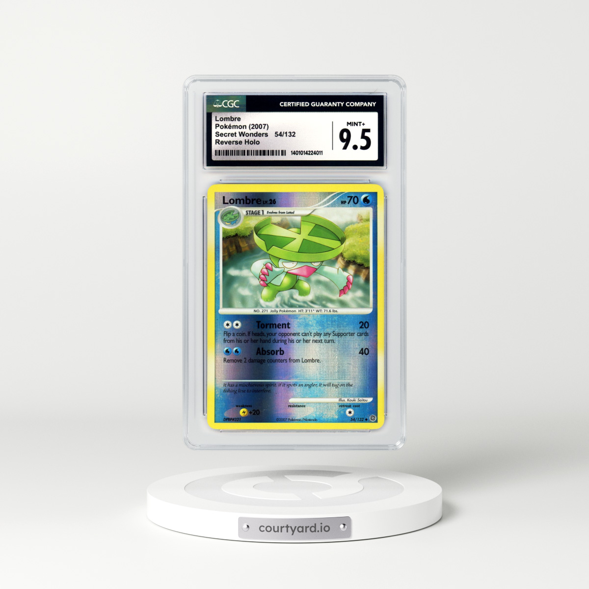 2007 Secret Wonders #54 Lombre - Holo (CGC 9.5 MINT+)