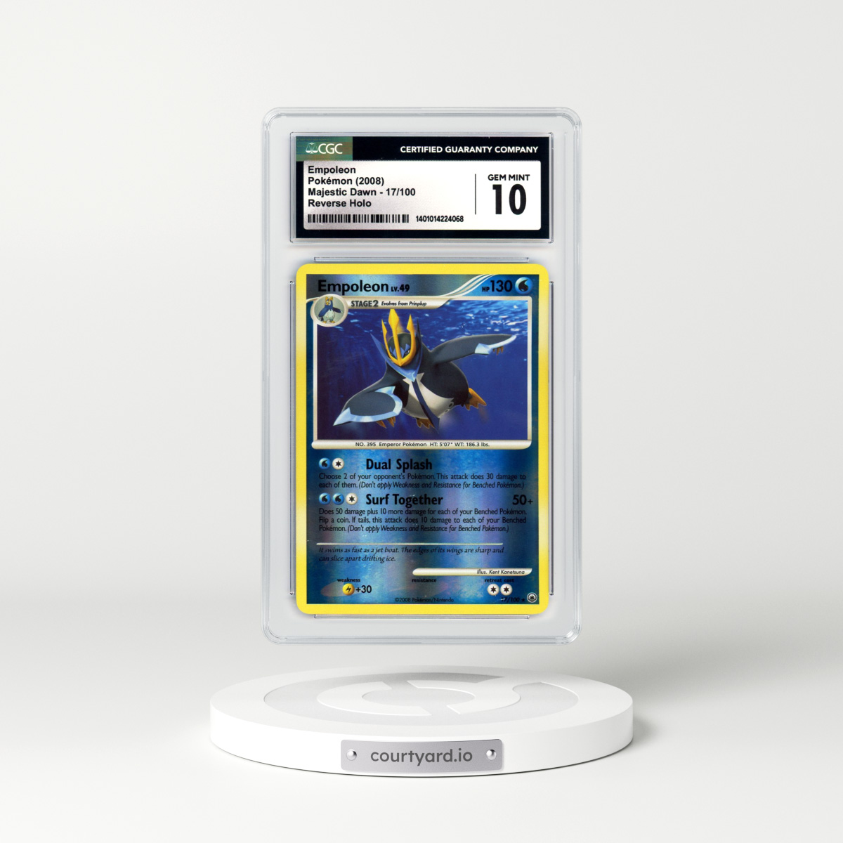 2008 Majestic Dawn #17 Empoleon - Holo (CGC 10 GEM MINT)