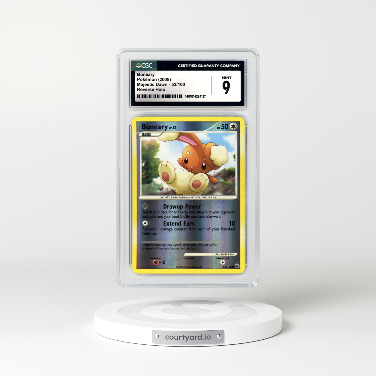 2008 Majestic Dawn #53 Buneary - Holo (CGC 9 MINT)