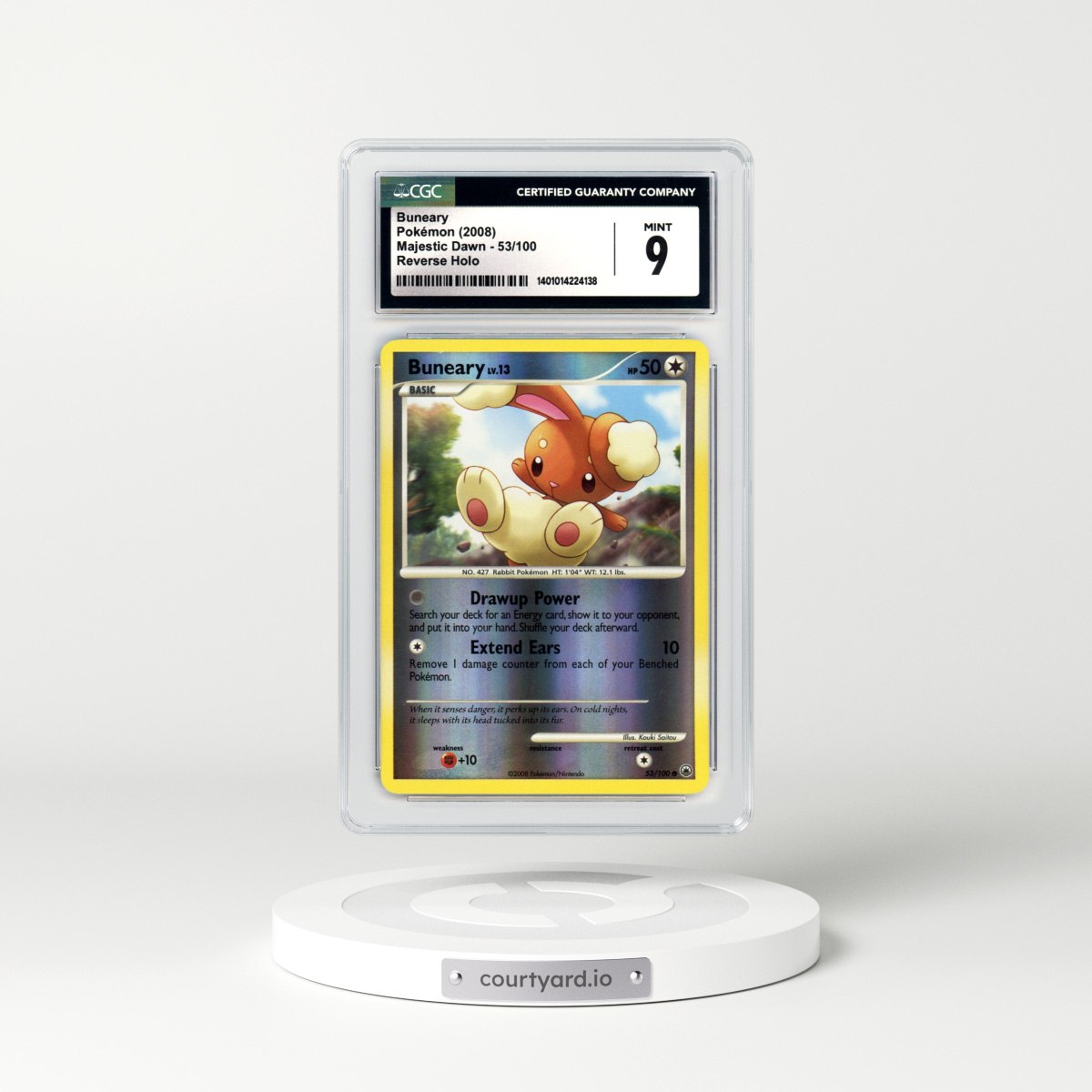 2008 Majestic Dawn #53 Buneary - Holo (CGC 9 MINT)