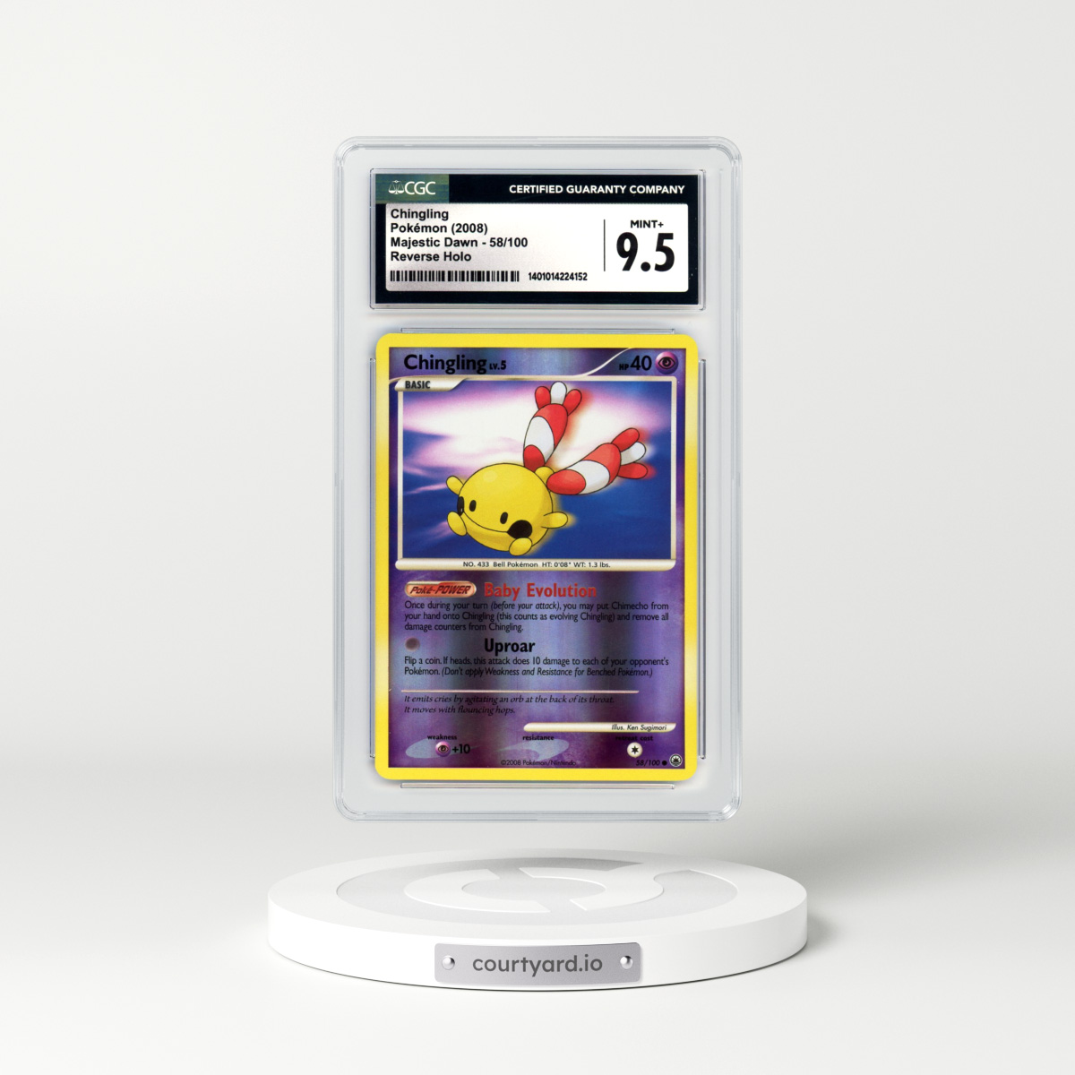 2008 Majestic Dawn #58 Chingling - Holo (CGC 9.5 MINT+)