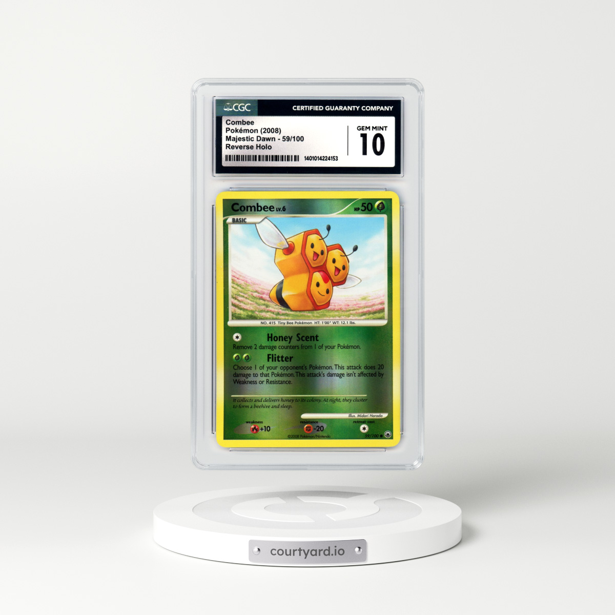 2008 Majestic Dawn #59 Combee - Holo (CGC 10 GEM MINT)