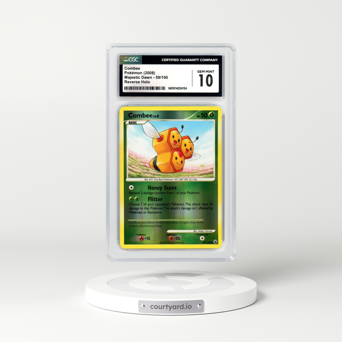 2008 Majestic Dawn #59 Combee - Holo (CGC 10 GEM MINT)