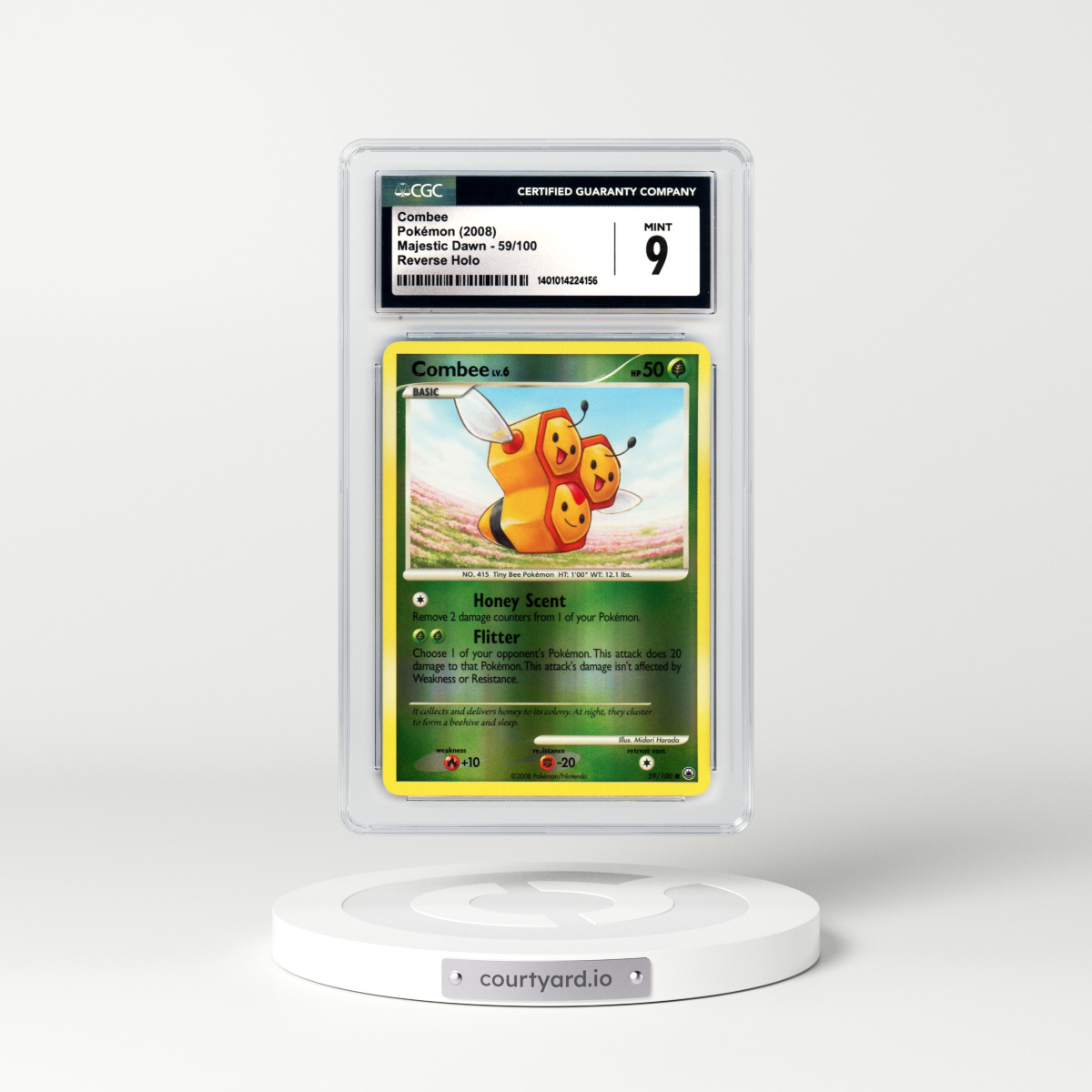 2008 Majestic Dawn #59 Combee - Holo (CGC 9 MINT)