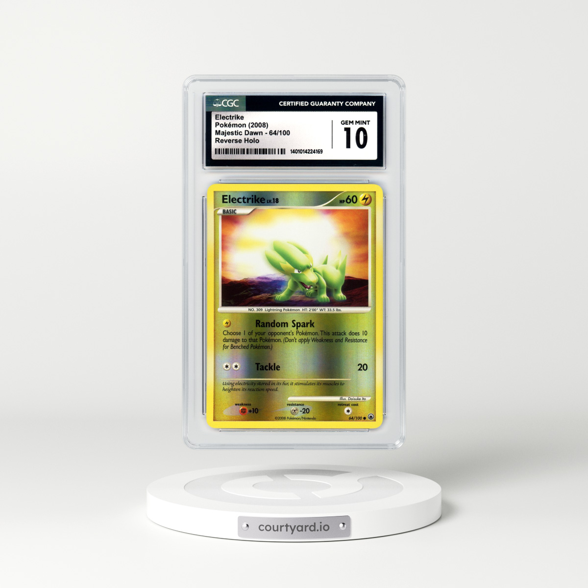 2008 Majestic Dawn #64 Electrike - Holo (CGC 10 GEM MINT)