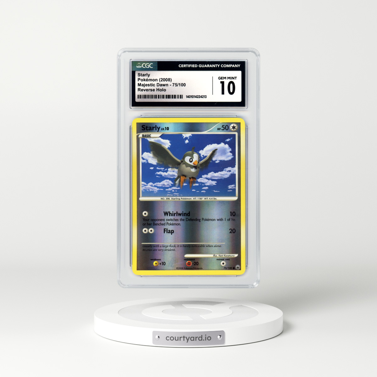 2008 Majestic Dawn #75 Starly - Holo (CGC 10 GEM MINT)