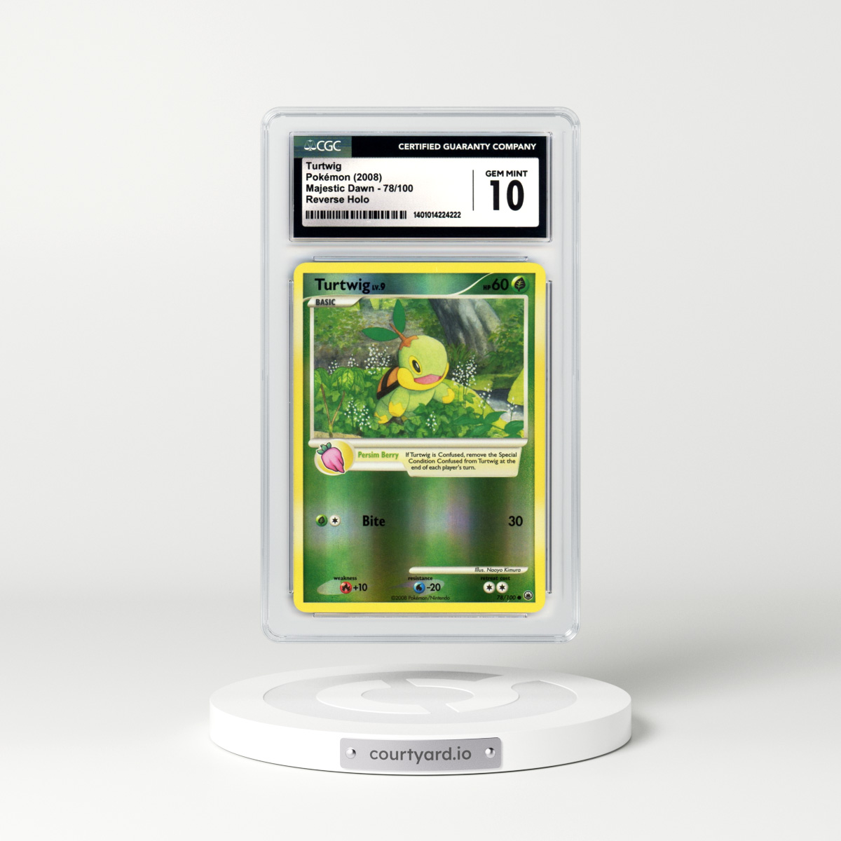 2008 Majestic Dawn #78 Turtwig - Holo (CGC 10 GEM MINT)