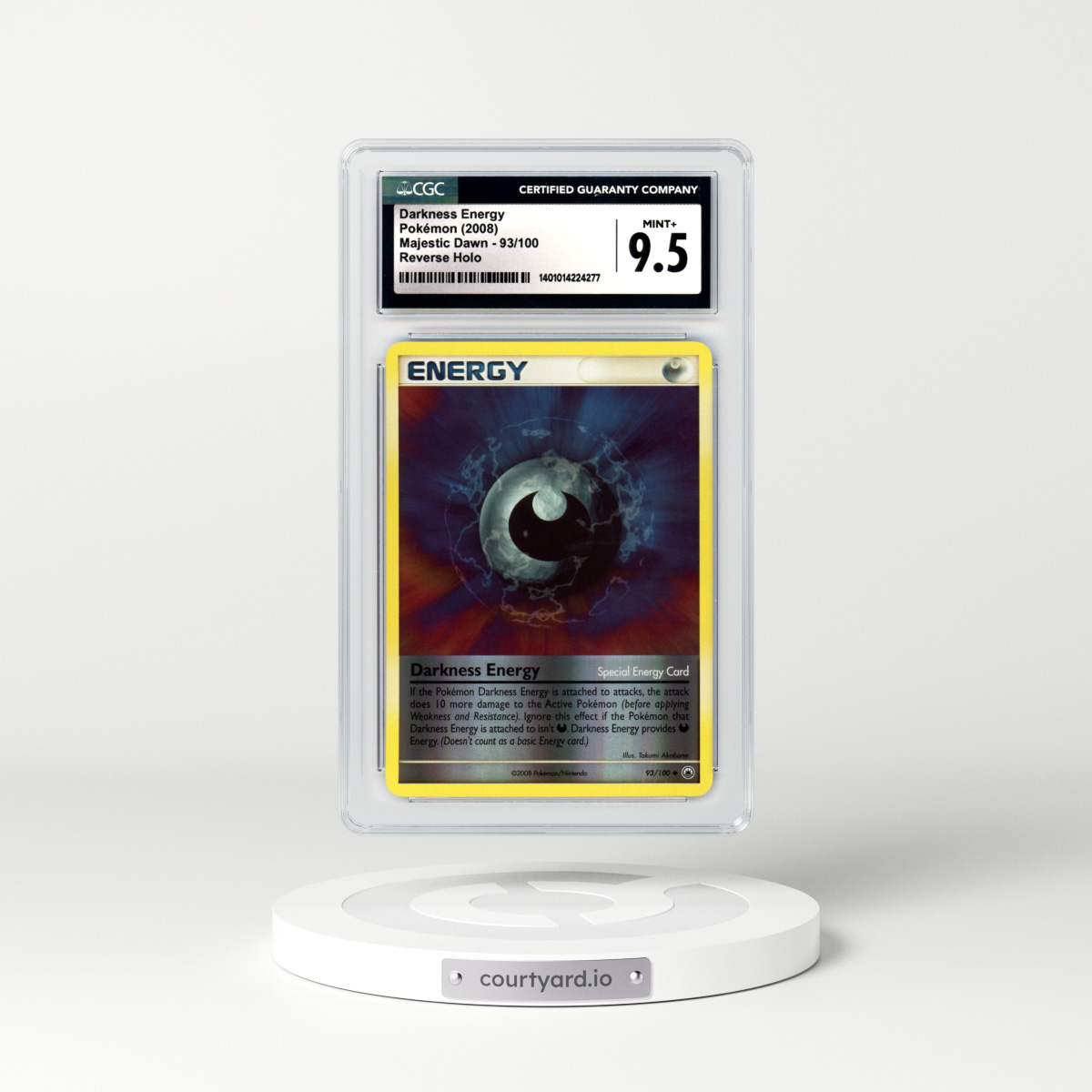 2008 Majestic Dawn #93 Darkness Energy - Holo (CGC 9.5 MINT+)