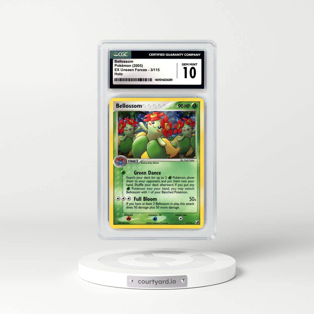 2005 EX Unseen Forces #3 Bellossom - Holo (CGC 10 GEM MINT)
