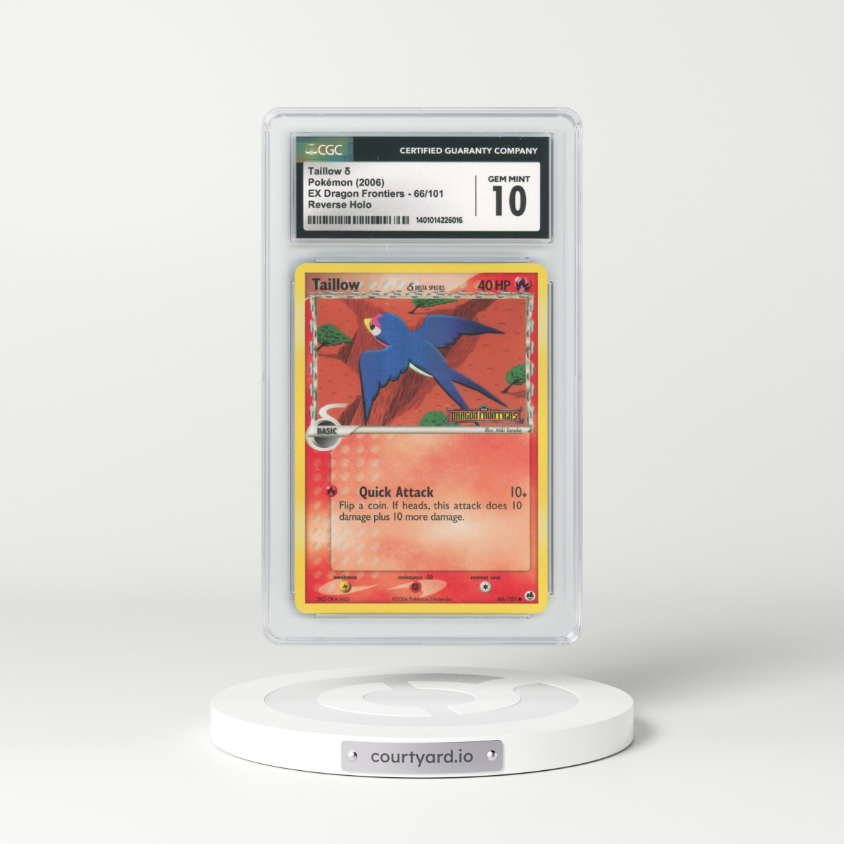 2006 EX Dragon Frontiers #66 Taillow - Holo (CGC 10 GEM MINT)