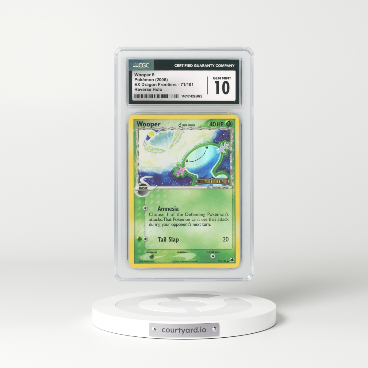 2006 EX Dragon Frontiers #71 Wooper - Holo (CGC 10 GEM MINT)