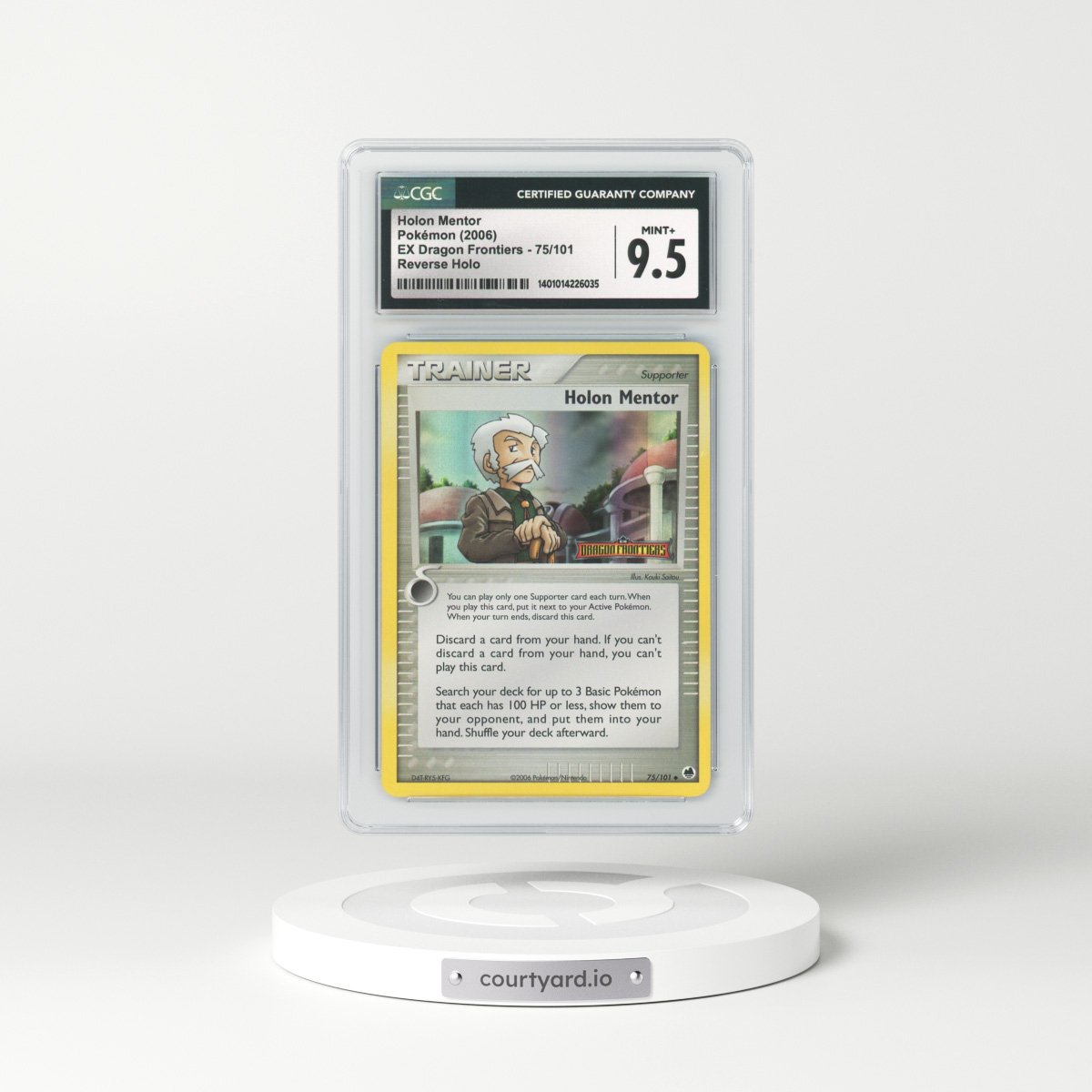 2006 EX Dragon Frontiers #75 Holon Mentor - Holo (CGC 9.5 MINT+)